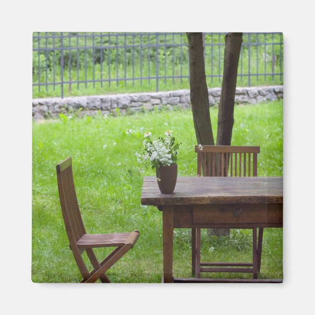Aimant SLOVÉNIE, PRIMORSKA, Spodnja Idrija : Table sur (Devant)