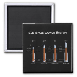 Aimant SLS Space Launch System Rockets