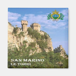 Aimant SM - Saint-Marin - Les deux tours