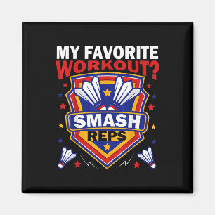 Aimant Smash Reps Journee de badminton Raquettes Navettes