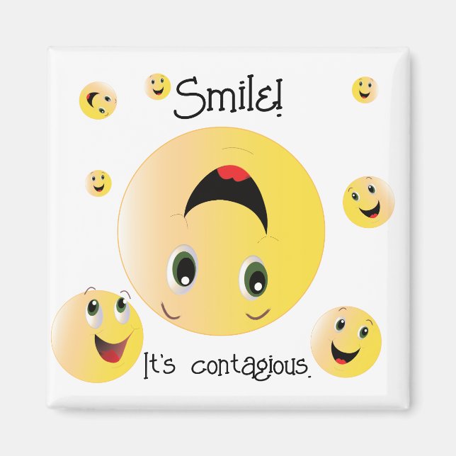 Aimant Smile. It's Contagious  (Devant)