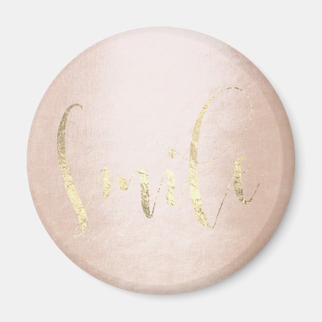 Aimant Smile Rose Gold Foxier rose Blush Encouragement (Devant)