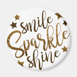 AIMANT SMILE SPARKLE SHINE, OR PARTIES SCINTILLANT STAR