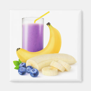 Aimant smoothie aux bleuets bananiers