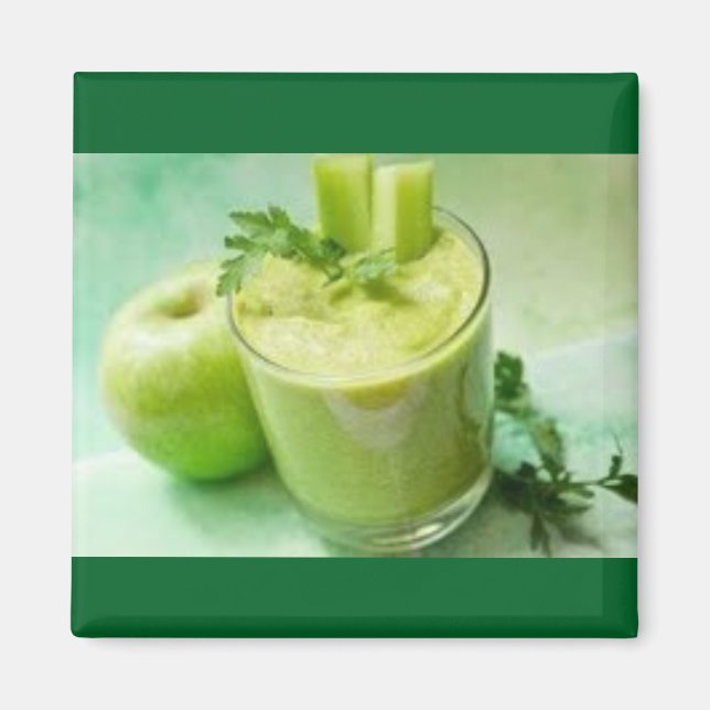 Aimant Smoothie de pomme verte (Devant)