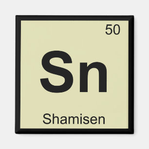 Aimant Sn - Musique de shamisen Chimie Tableau périodique