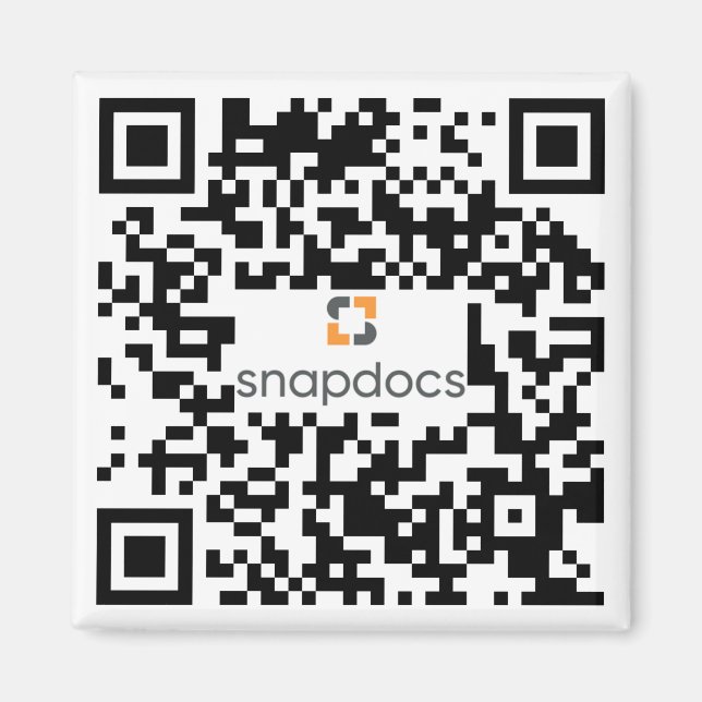 Aimant snapdocs qr-code (Devant)