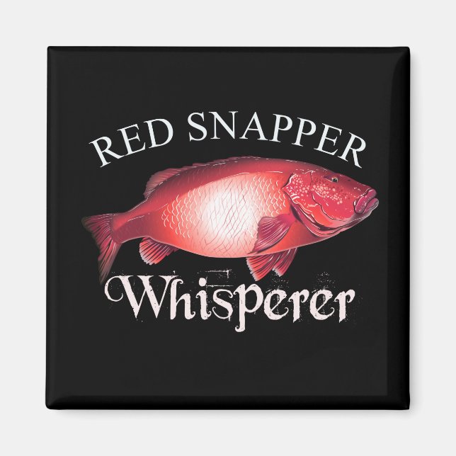 Aimant Snapper rouge Whisperer Dark (Devant)