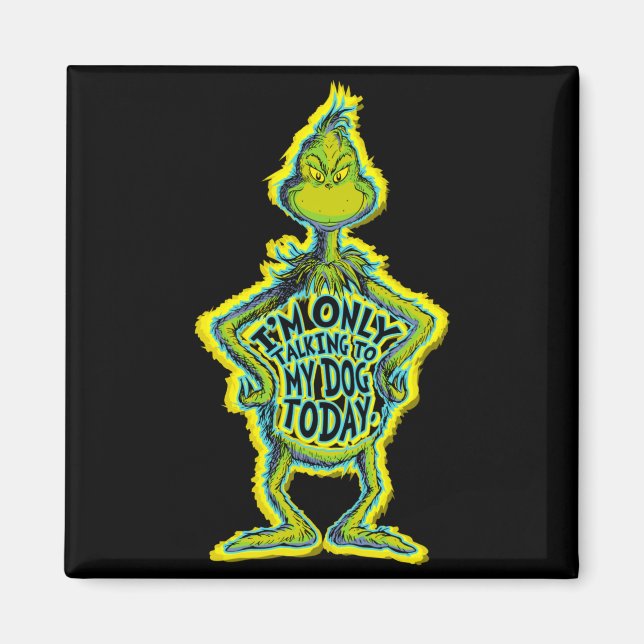 Aimant Snarky Funny Im Only Talking To My Dog T  (Devant)