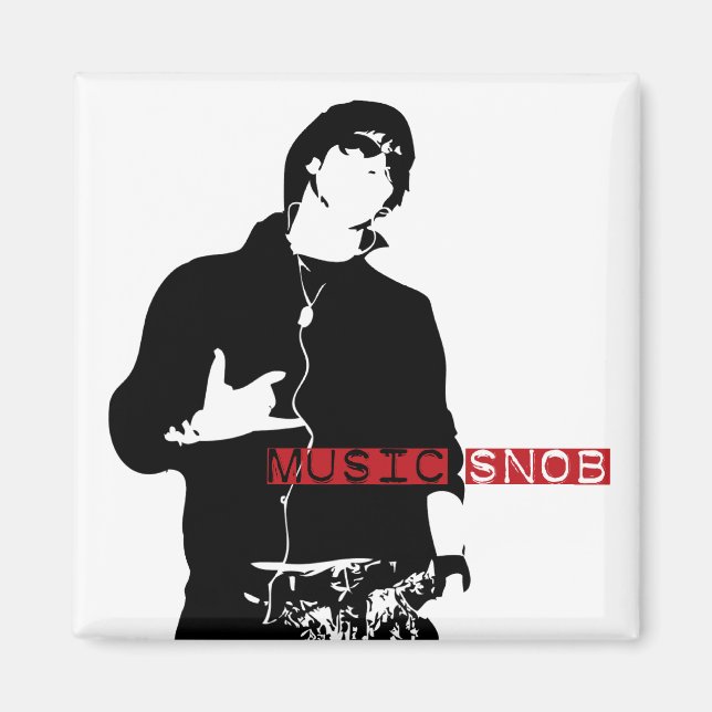 Aimant Snob de musique (Devant)
