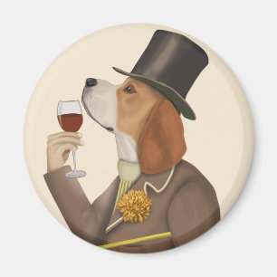 Aimant Snob de vin beagle