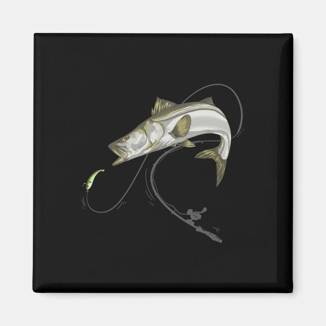 Aimant Snook robalo sergent poisson linesider seifffish (Devant)