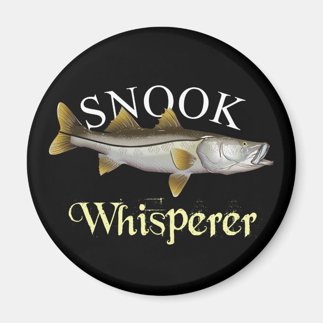 Aimant Snook Whisperer Dark (Devant)