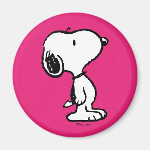 Aimant Snoopy Black & Magenta