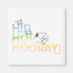 Aimant Snoopy Hip hop Hooray Pâques