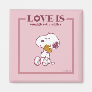 Aimant Snoopy & Woodstock - Love is Snuggles & Cuddles