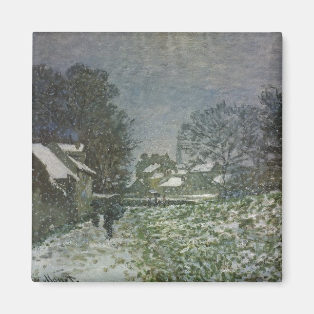 Aimant Snow at Argenteuil par Claude Monet (Devant)