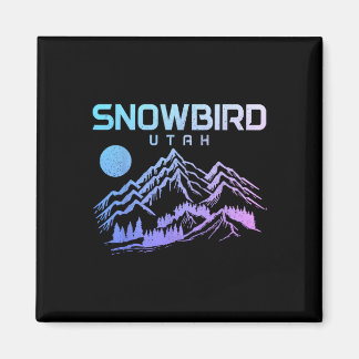 Aimant Snowbird Utah Ski Sports d'hiver Ski Skieur _2