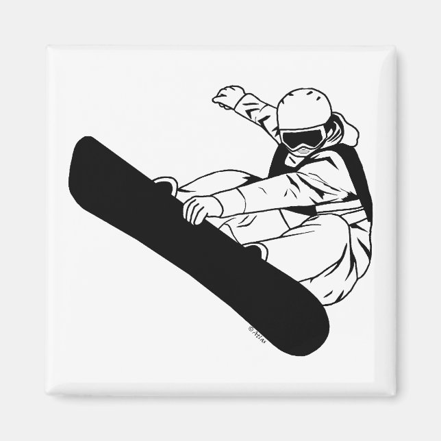 Aimant Snowboard 3 (Devant)