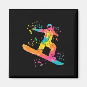 Aimant Snowboard coloré Snowboard Snowboard 44