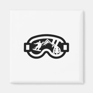 Aimant Snowboard Goggets Mountain Snowboard