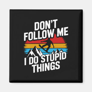 Aimant Snowboard Lover Humour Design Amusant Snowboarder