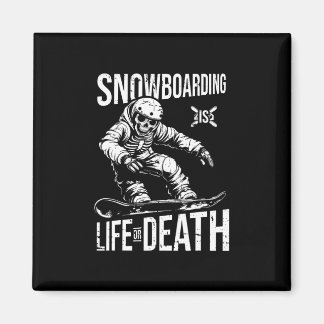 Aimant Snowboard Skeleton Snowboarding - Winter Sports Sn