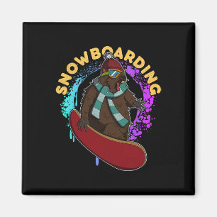 Aimant Snowboard Ski Snowboard Activité compétitive