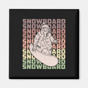 Aimant Snowboard Ski Snowboard Activité compétitive