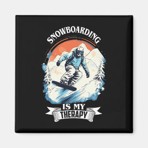 Aimant Snowboard Snow Therapy Snowboard Retro Snow Vac