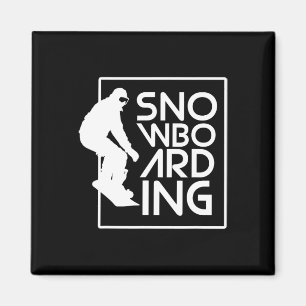 Aimant Snowboard Snowboard Cadeau Love Snowboard