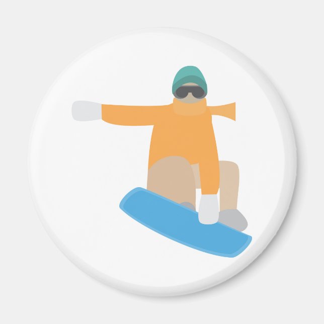 Aimant Snowboardeur (Devant)