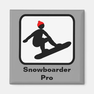 Aimant Snowboardeur Pro