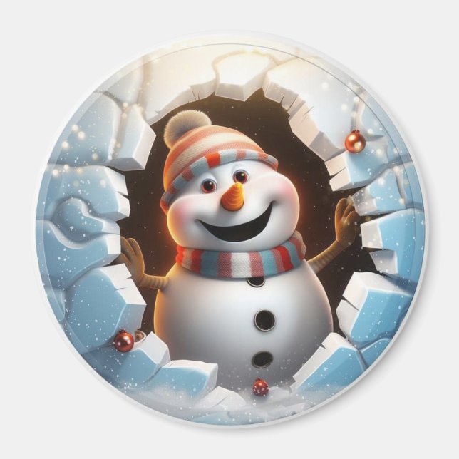 Aimant Snowman 3D (Devant)