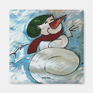 Aimant Snowman joyeux
