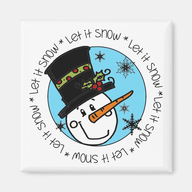 Aimant Snowman Laisser Neige (Devant)