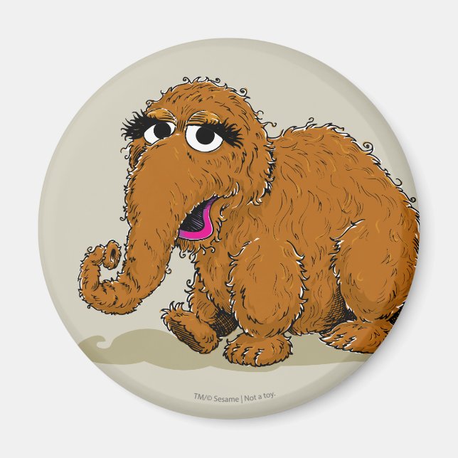 Aimant Snuffleupagus vintage (Devant)