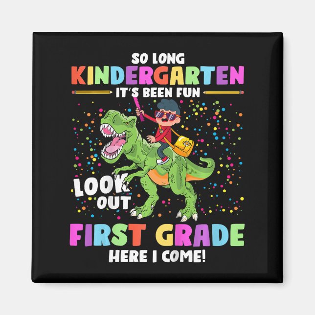 Aimant So Long Kindergarten Graduation Cl 2023 Dinosaur K (Devant)