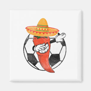 Aimant Soccer Byll Dabbing Hot Pepper Mexicain Chili Cinc