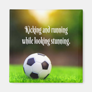 Aimant Soccer Motivationnel Inspirationnel Green Field