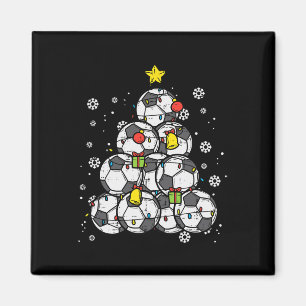 Aimant Soccer Noël Arbre Joueur Joueurs Garçons Filles Ho