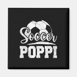 Aimant Soccer Poppi Joueur de football Jour Père&#; s Da