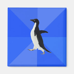 Aimant Socially Awkward Penguin.