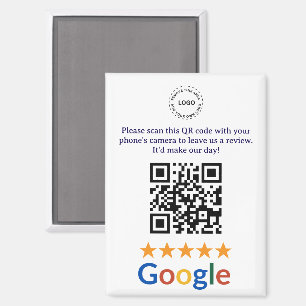 Aimant Société de code QR de critiques Google pour entrep