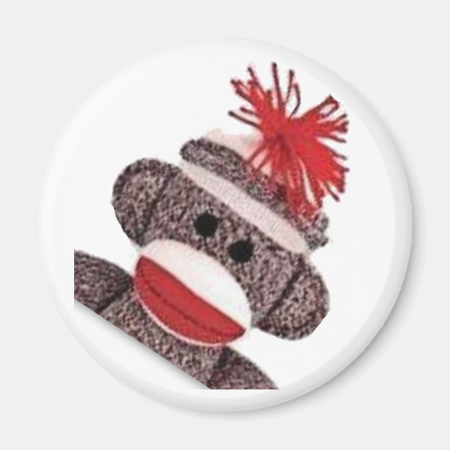 Aimant Sock Monkey marchandises produits cadeaux (Devant)