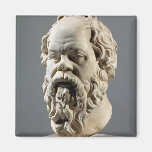 Aimant Socrates, tête de marbre, copie d'un bronze de