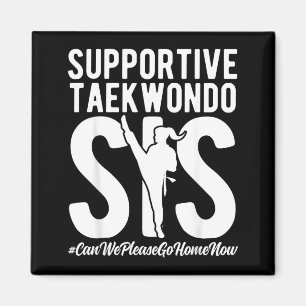 Aimant Sœur de Taekwondo solidaire Sœur de Taekwondo drôl