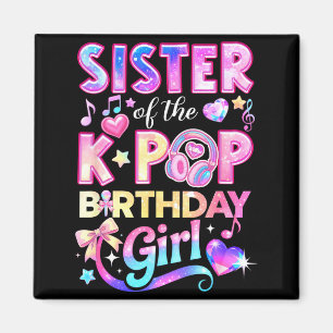 Aimant Sœur des filles d'anniversaire de la k-pop musique