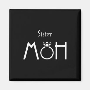 Aimant Soeur Maid Of Honor Mariée Et Mariage De Chambre _