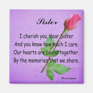 AIMANT SOEUR PERSONNALISÉE -MAGNET